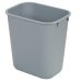 JanSan Rectangular Waste Paper Basket,12 Litre Grey (1 Each)