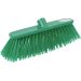 JanSan Poly Broom Head Stiff Bristles,Green (1 Each)