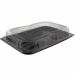 Sabert Ultimate Rectangular Platters,& Lids 24cm (50 Combos)