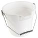 JanSan Lipped Round Plastic Bucket,10 Litre White (1 Each)