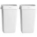 Katrin 91899 Inclusive Waste Bin With Lid,25 Litre White (2 Bins)