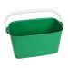 JanSan Oblong Bucket 9 Litre Green (1 Each)