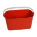 JanSan Oblong Bucket 9 Litre Red (1 Each)