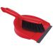 JanSan Dustpan & Brush Set Stiff Red (12 Dustpans)