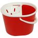 JanSan Oval Mop Bucket and Wringer,5 Litre Red (1 Each)