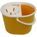 JanSan Oval Mop Bucket and Wringer,5 Litre Yellow (1 Each)