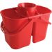 JanSan Double Mop Bucket & Wringer,14 Litre Red (1 Each)