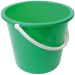 JanSan Round Plastic Bucket 10 Litre,Green (1 Each)