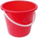 JanSan Round Plastic Bucket 10 Litre Red (1 Each)