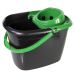 JanSan Recycled Bucket & Wringer 14L,Green (1 Each)