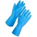 JanSan Rubber Household Gloves X Large,Blue (1 Pair)