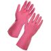 JanSan Rubber Household Gloves Large,Pink (1 Pair)