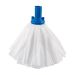 JanSan Exel Big White Mop Head 117g,Large Blue (10 Mops)